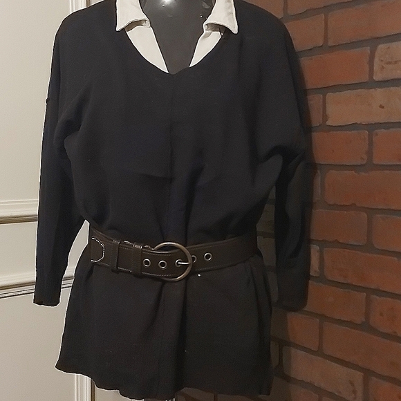 Jacob Size S Brown Leather Belt Gold Round Buckle Dark Academia - Picture 13 of 14